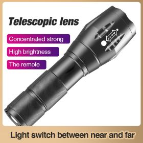 A100 Outdoor LED Rechargeable Zoom Mini Power Torch Flashlight T6