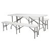 Outdoor Courtyard Foldable Long Table