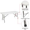 Outdoor Courtyard Foldable Long Table