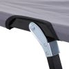 Outsunny 2 Person Folding Camping Cot for Adults, 50" Extra Wide Outdoor Portable Sleeping Cot with Carry Bag, Elevated Camping Bed, Beach Hiking, Gre