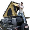 Explorer Plus Rooftop Tent Hardshell with Side Awning, Air Conditioner Outlet with Bracket, Luggage Racks&Replaceable Netting Rain Curtain, Truck Bed